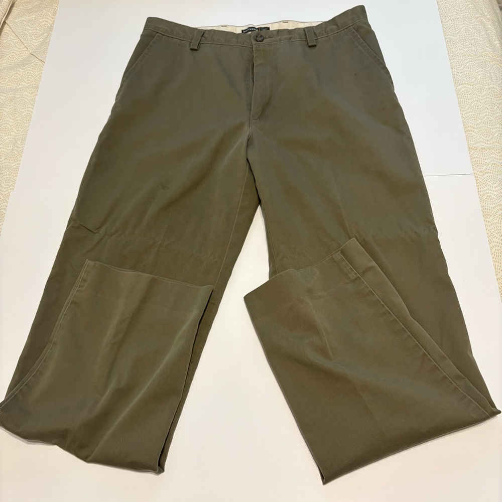 Dockers Green Chinos Straight-Leg Flat Front